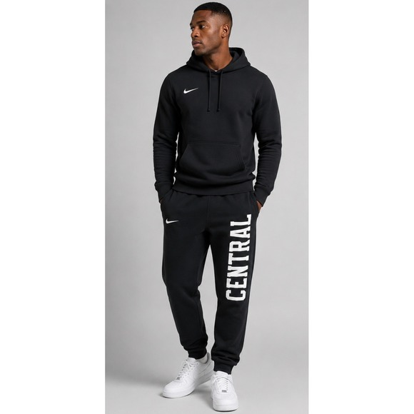 Nike Other - Nike Mens Central Graphic Fleece Sweatpants Black Large Joggers Workout Casual
